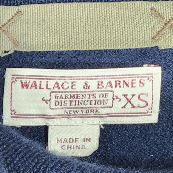 100% Merino wool navy thick zipper high-neck boxy Oversized sweater Size XS - Picture 5 of 8